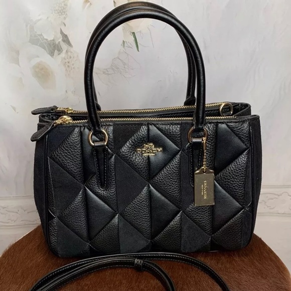 Coach Handbags - Authentic Coach leather/Suede patch Satchel Crosby